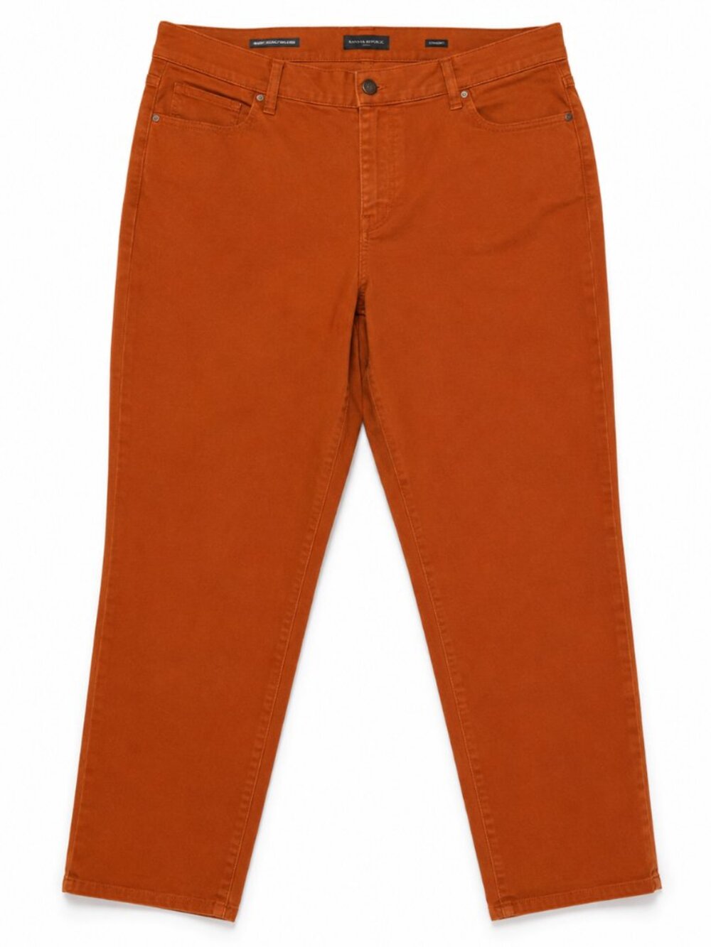 Talbots Slim Ankle Jeans 22W Burnt Orange Rust Stretch Plus Size